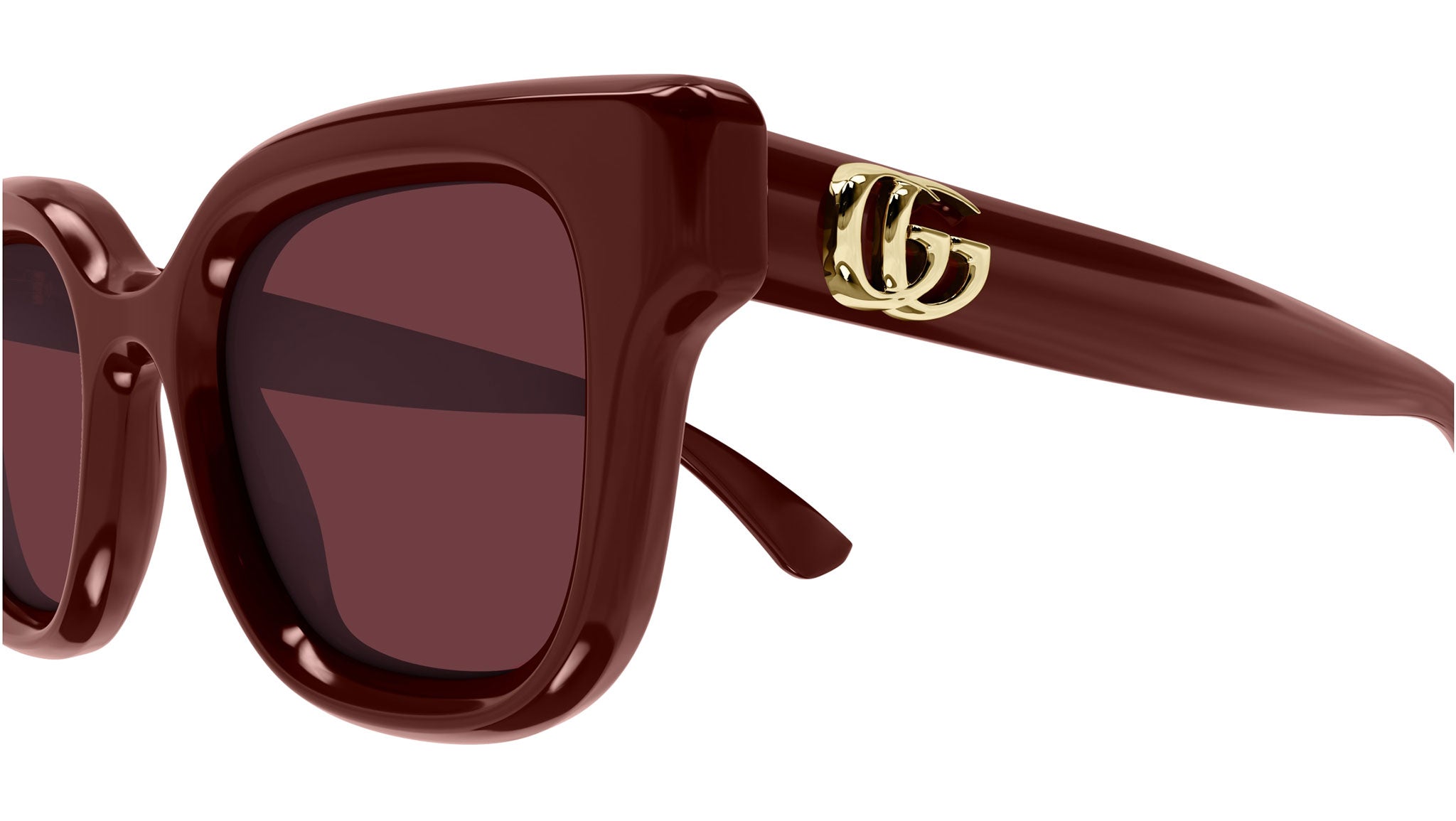 Occhiali da sole GUCCI GG1828S Shiny solid burgundy