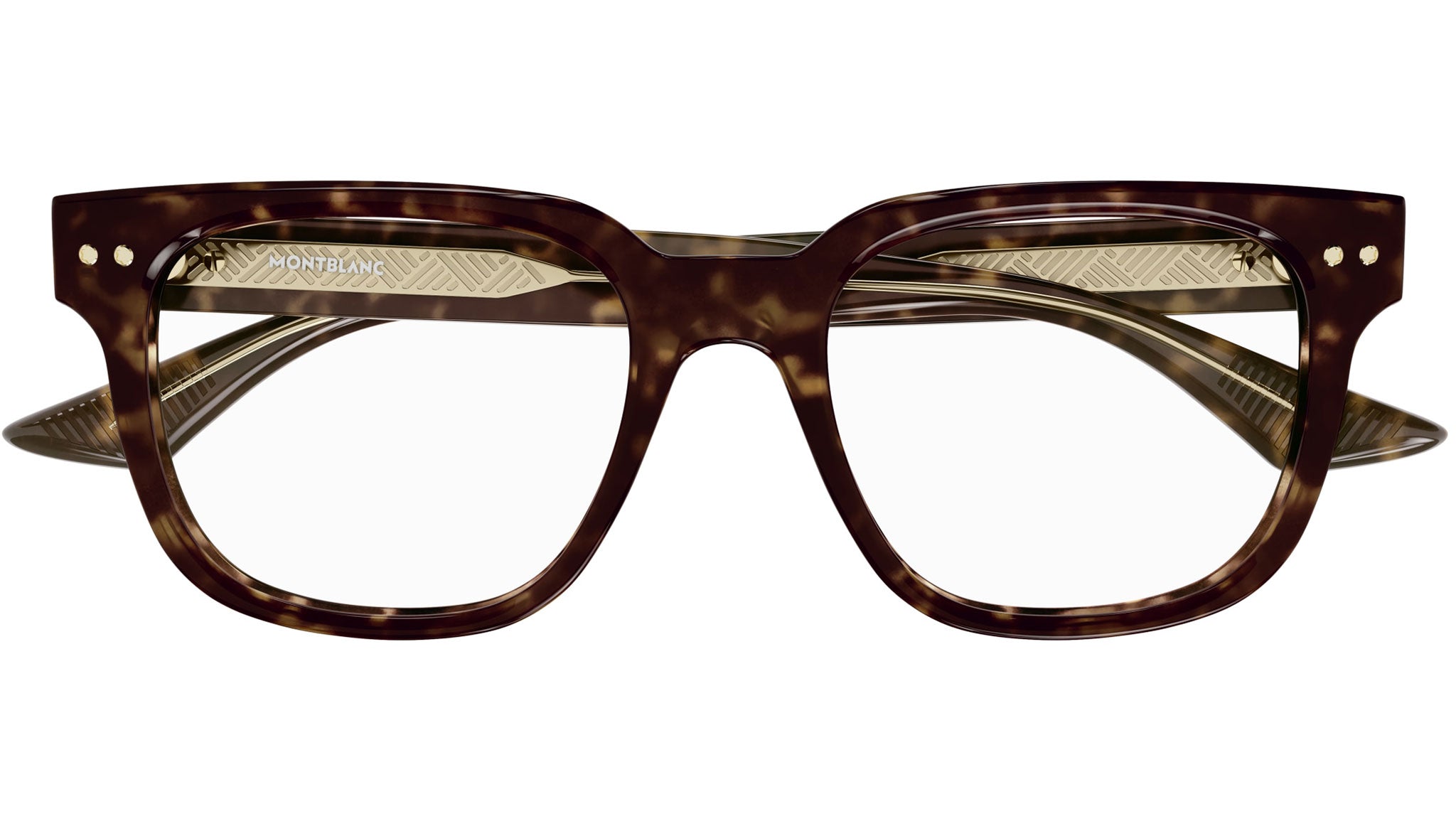 Occhiali da vista MONTBLANC MB0321O Shiny dark havana