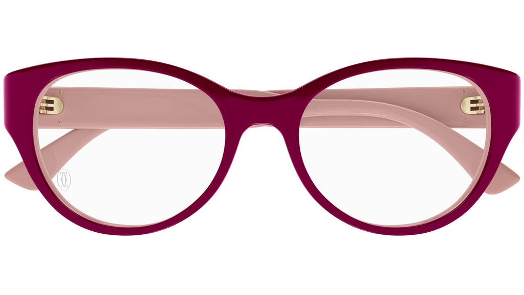 Occhiali da vista CARTIER CT0315O Bilayer bordeaux and nude