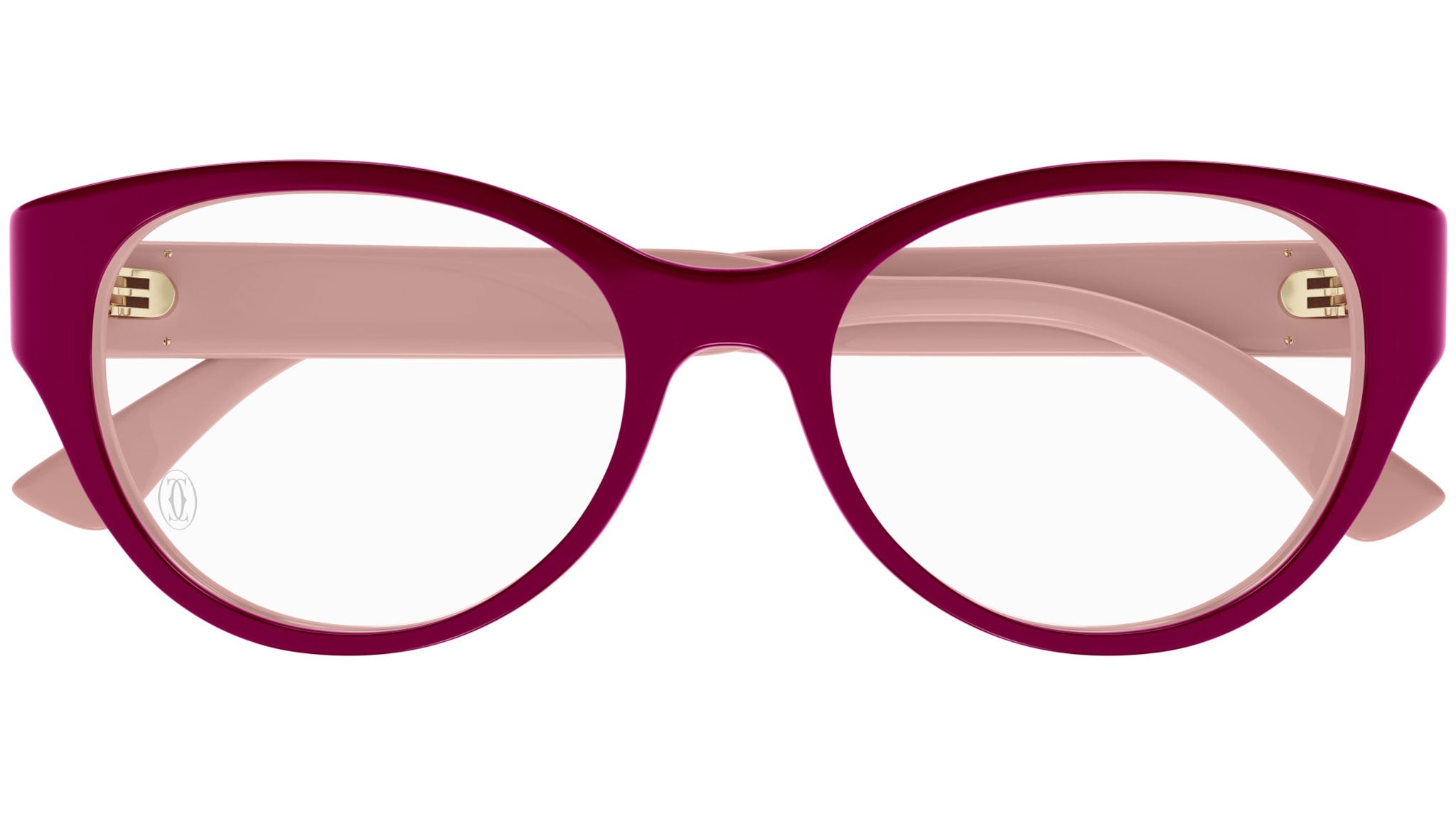 Occhiali da vista CARTIER CT0315O Bilayer bordeaux and nude
