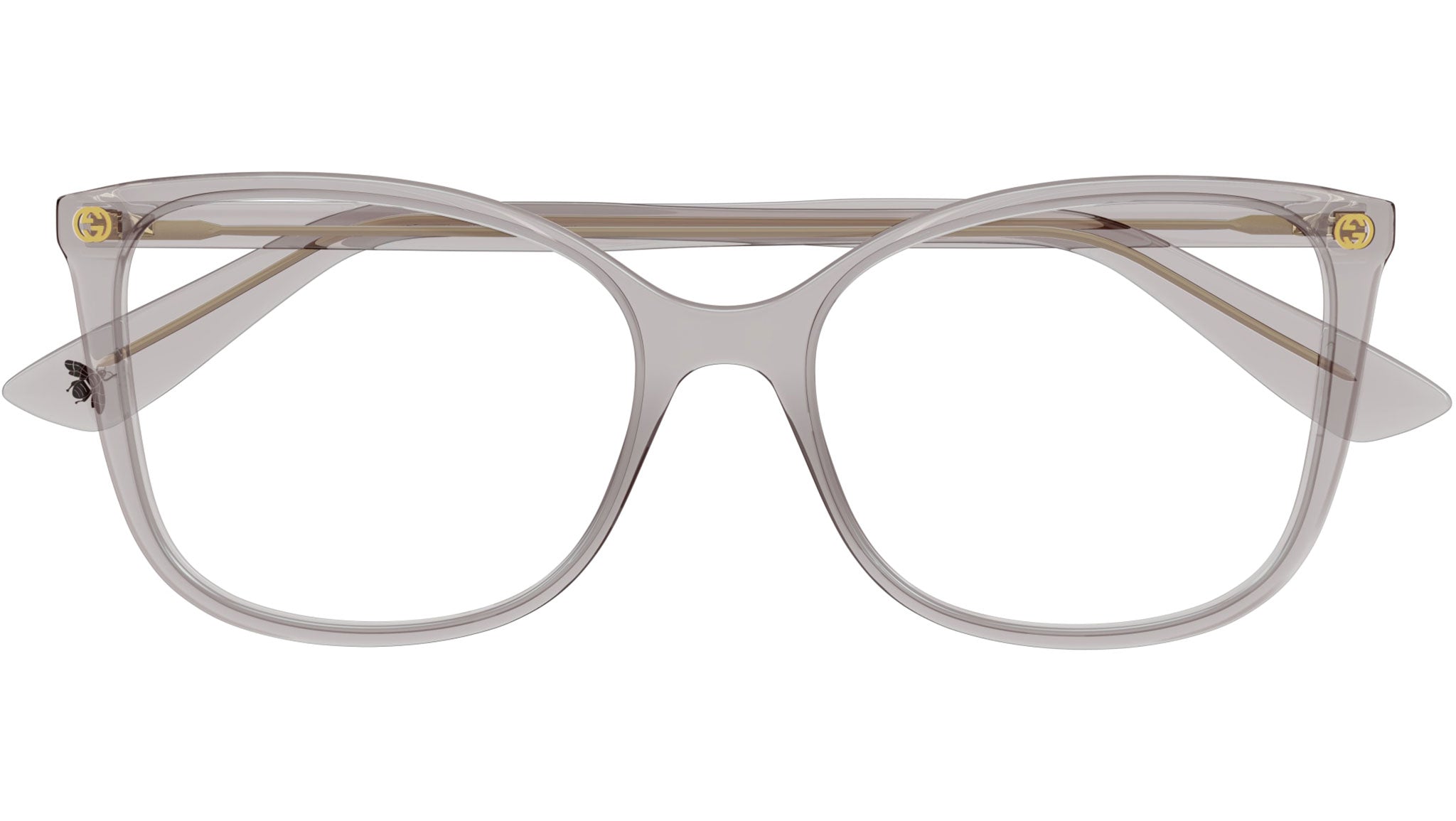 Occhiali da vista GUCCI GG0026O Shiny transparent taupe