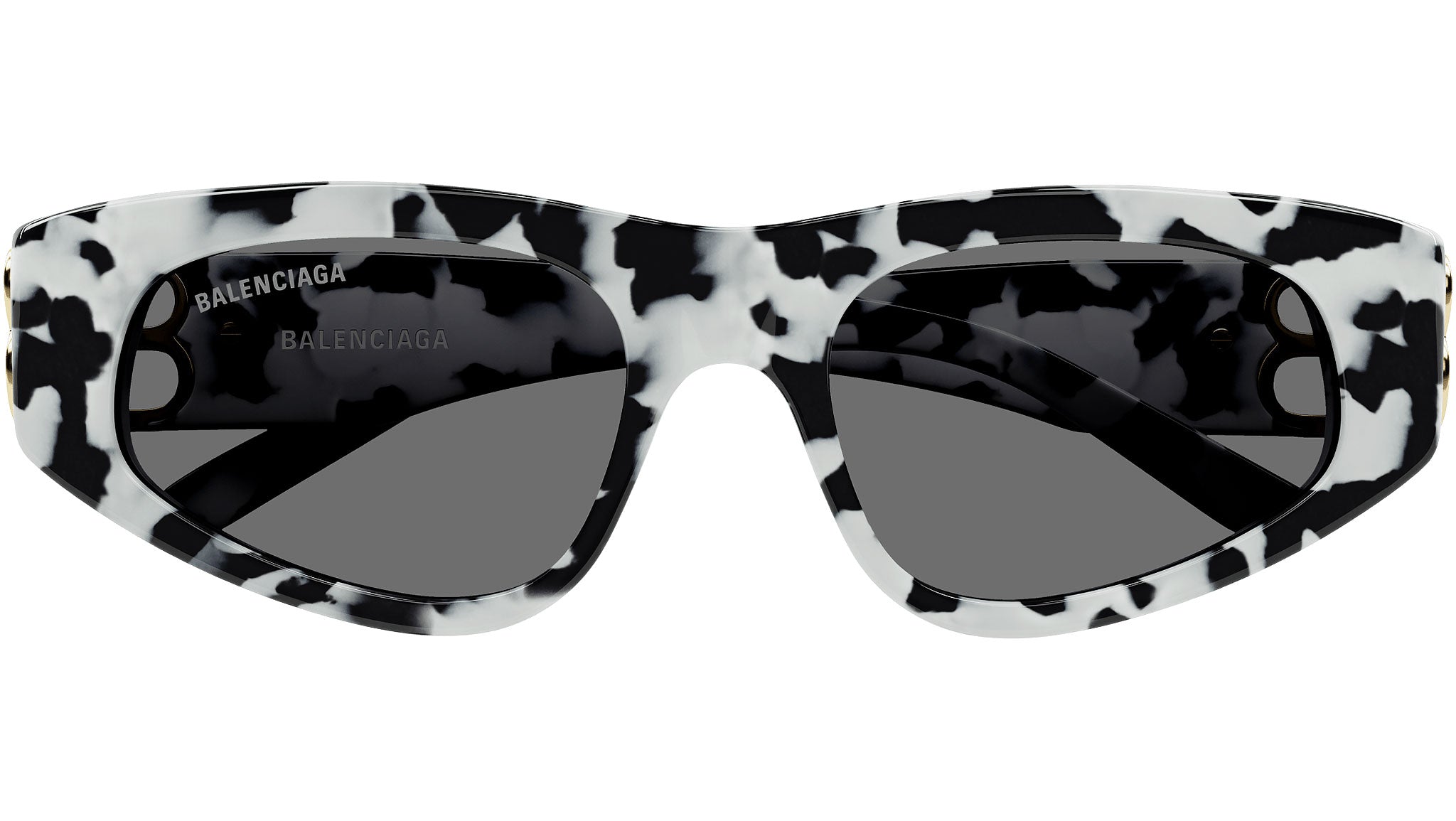 Occhiali da sole BALENCIAGA BB0095S Shiny black and white havana