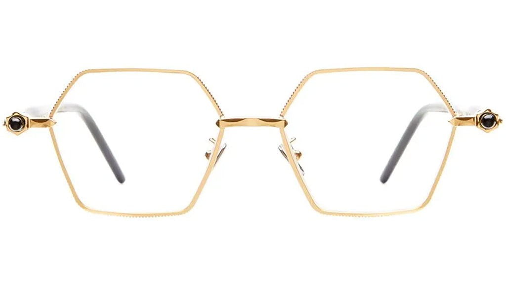 Occhiali da vista KUBORAUM P70 Gold dark havana black shine