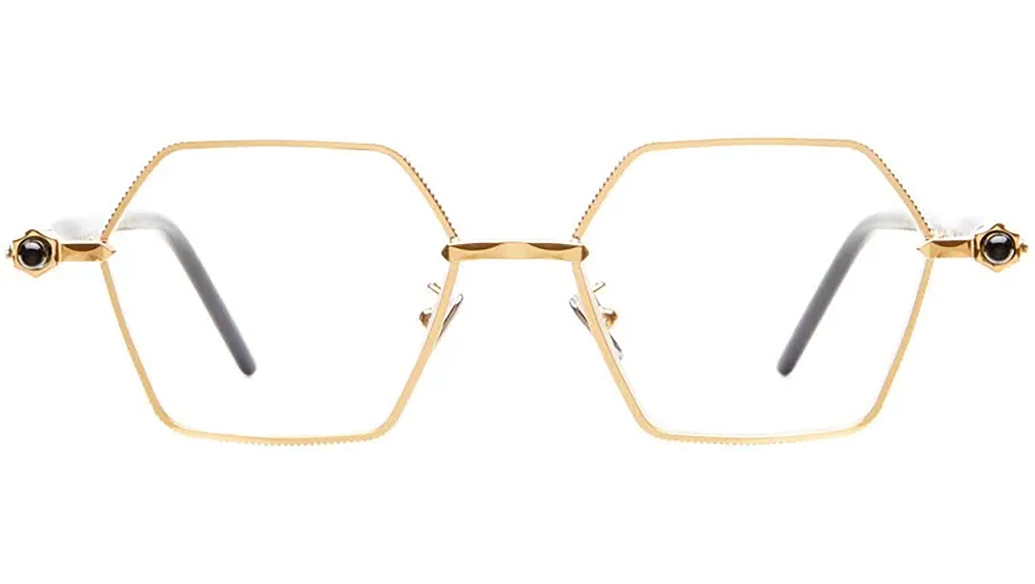 Occhiali da vista KUBORAUM P70 Gold dark havana black shine