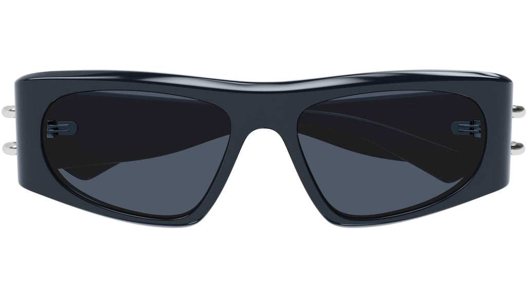 Occhiali da sole ALEXANDER MCQUEEN AM0471S Shiny solid grey blue