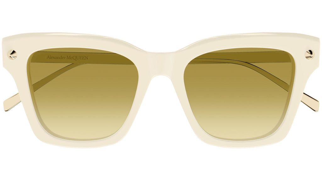 Occhiali da sole ALEXANDER MCQUEEN AM0483S Shiny solid ivory