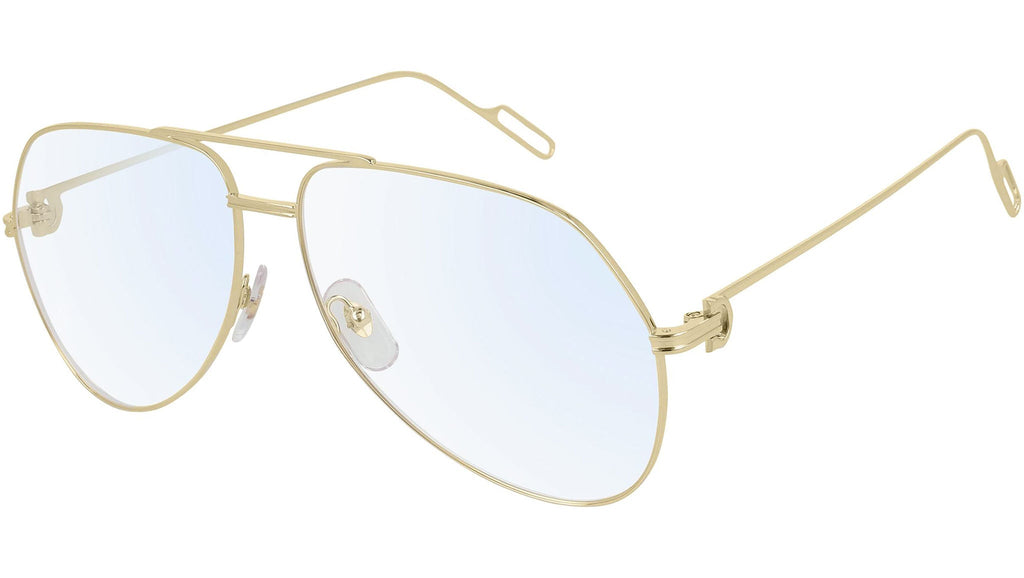 Occhiali da vista CARTIER CT0116O Smooth champagne golden