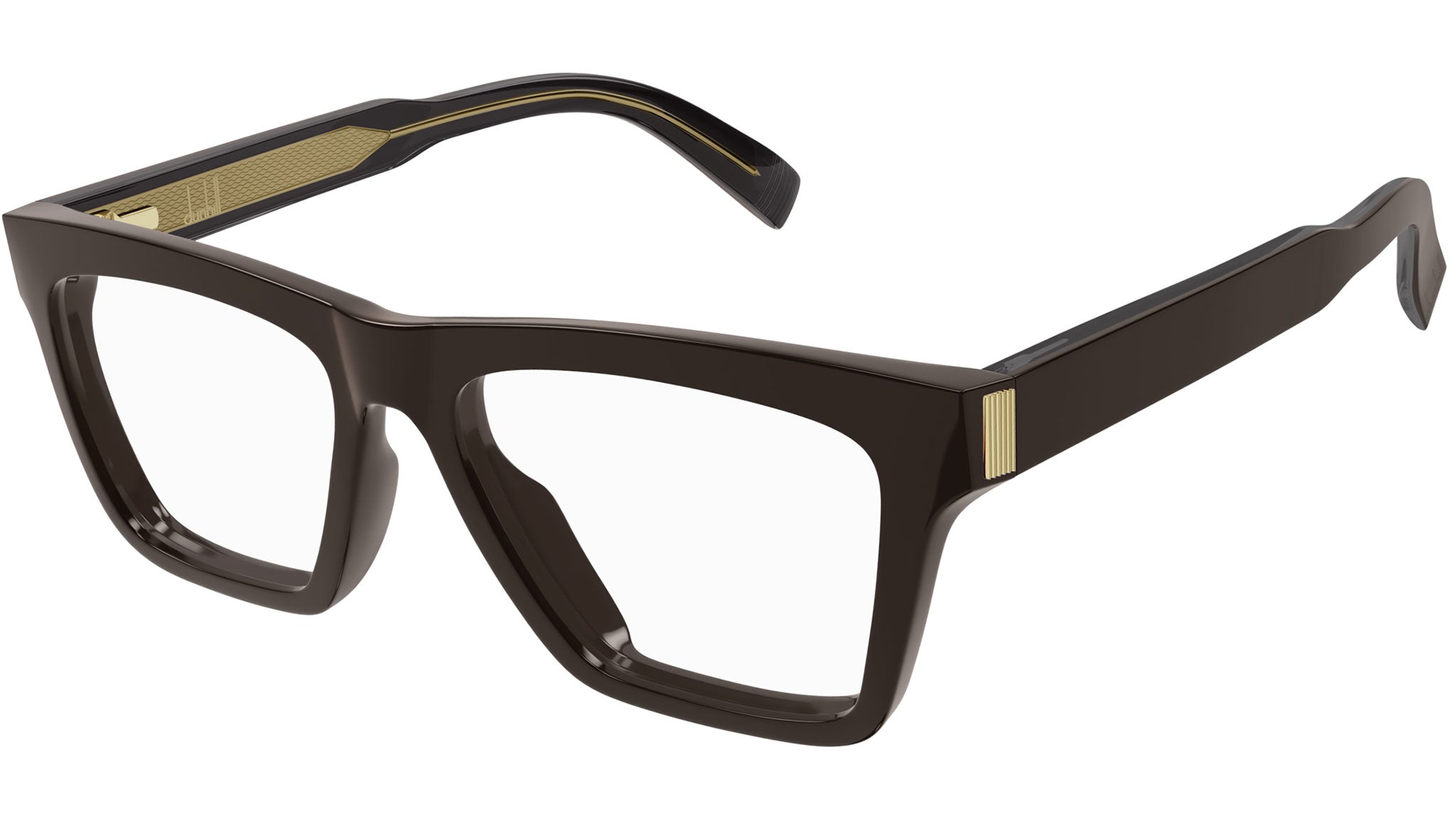 Occhiali da vista DUNHILL DU0080O Shiny solid dark brown
