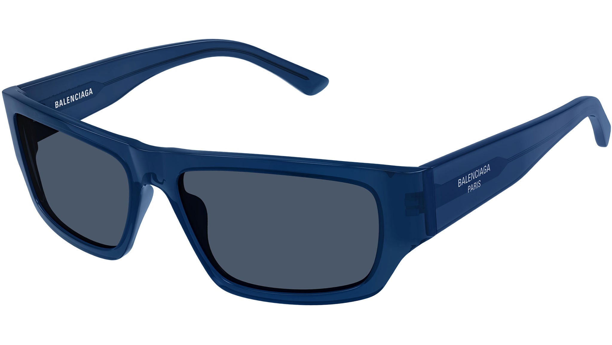 Occhiali da sole BALENCIAGA BB0366S Shiny transparent dark blue