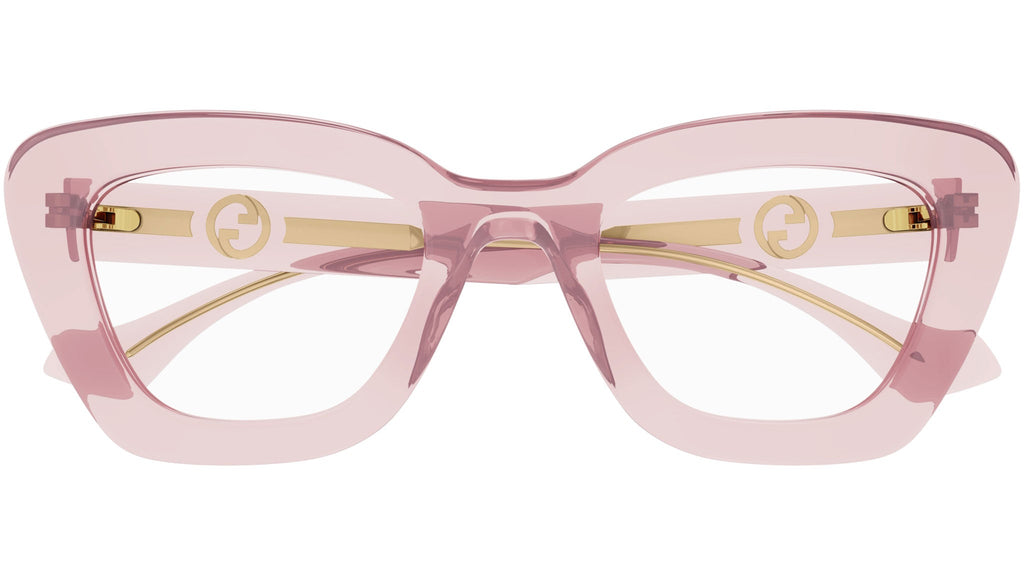 Occhiali da vista GUCCI GG1555O Shiny transparent nude pink