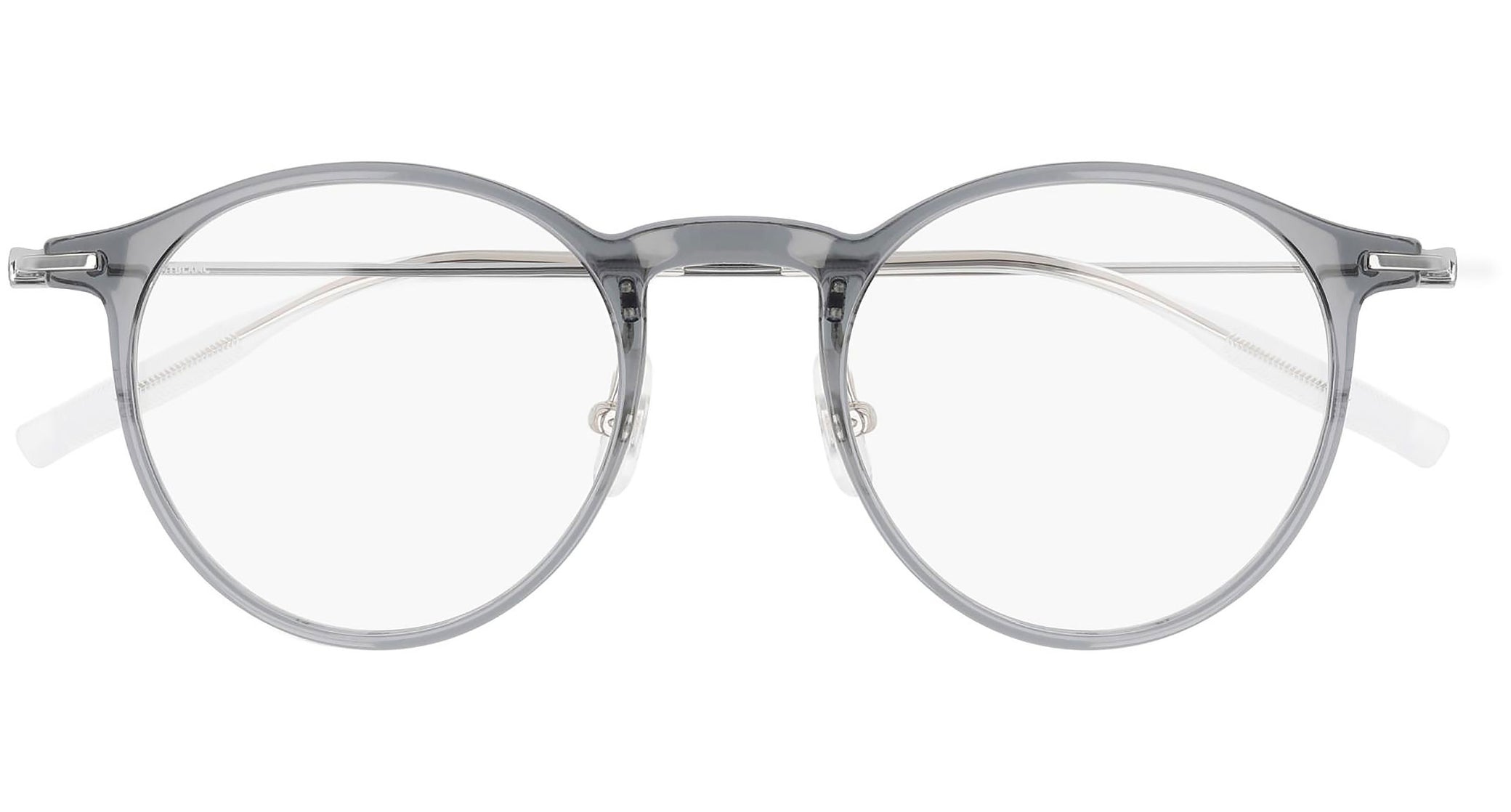 Occhiali da vista MONTBLANC MB0099O Shiny transparent grey copy of ab2884 mazzucchelli