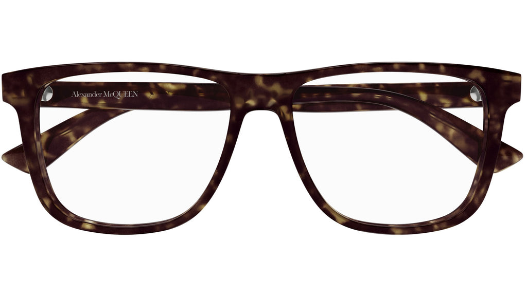 Occhiali da vista ALEXANDER MCQUEEN AM0463O Shiny dark havana