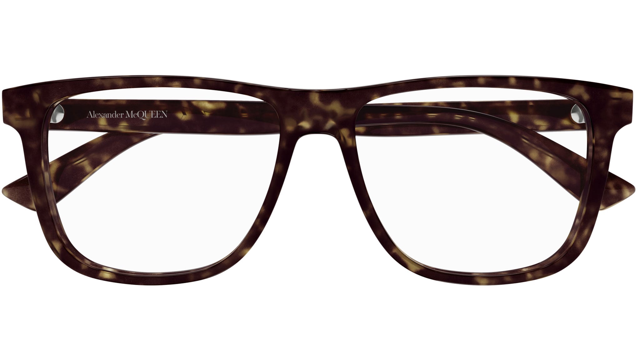 Occhiali da vista ALEXANDER MCQUEEN AM0463O Shiny dark havana