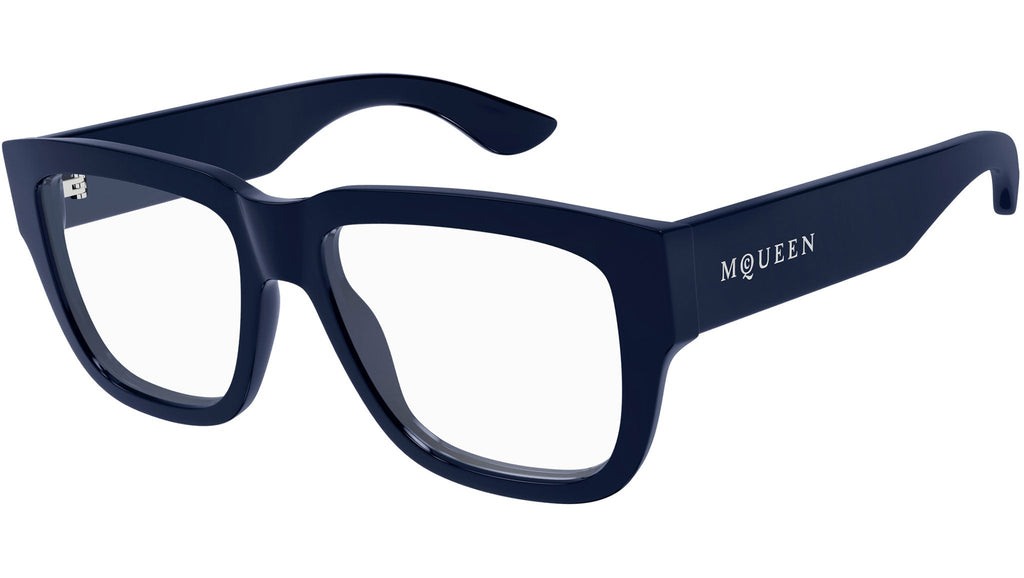 Occhiali da vista ALEXANDER MCQUEEN AM0510O Shiny solid dark blue