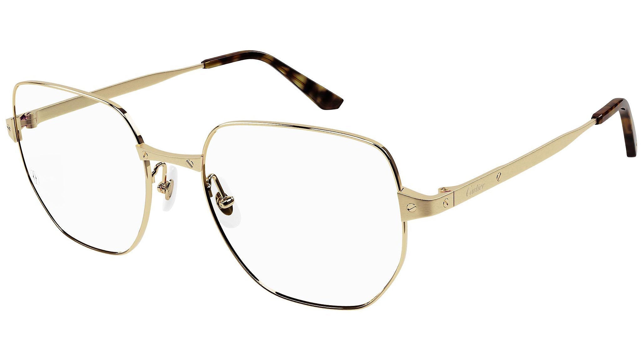 Occhiali da vista CARTIER CT0339O Smooth and brushed golden finish