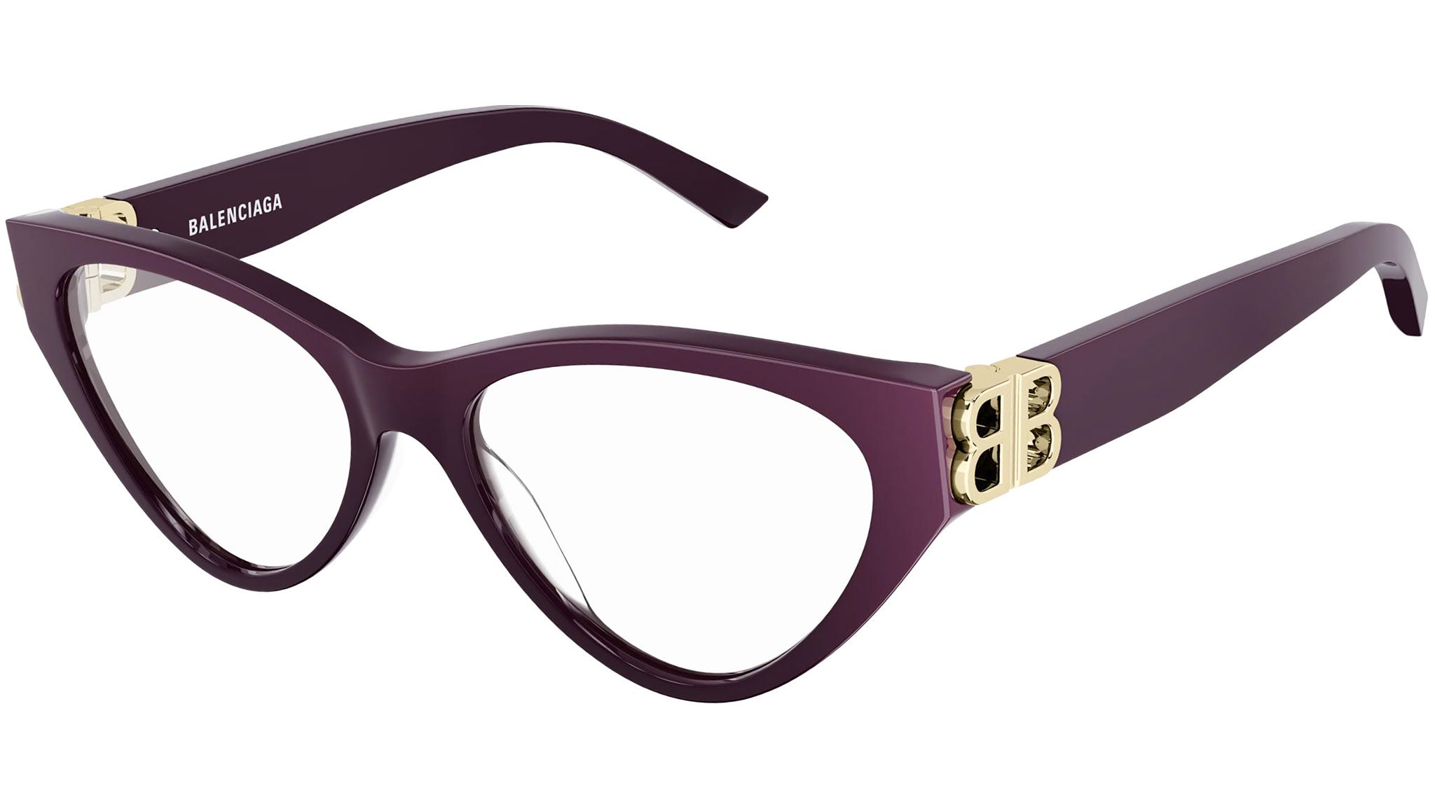 Occhiali da vista BALENCIAGA BB0172O Shiny solid dark purple