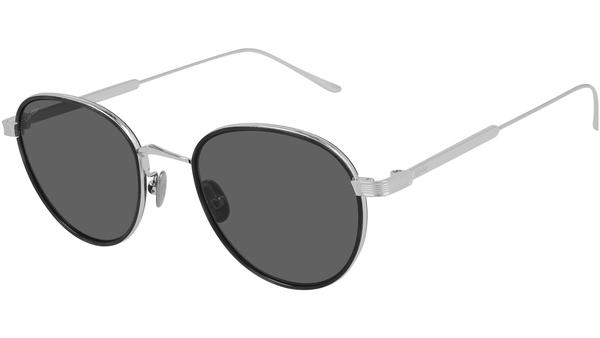 Occhiali da sole CARTIER CT0250S Smooth platinum grey havana