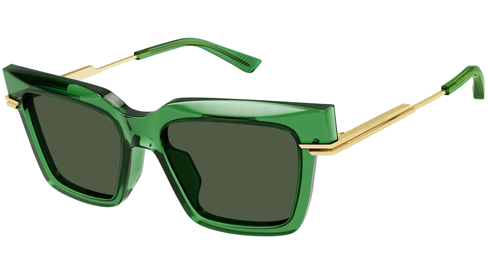 Occhiali da sole BOTTEGA VENETA BV1242S Shiny transparent green
