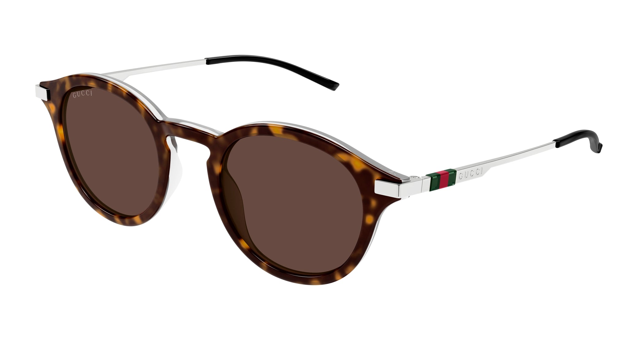 Occhiali da sole GUCCI GG1890S Shiny bilayer dark havana + crystal