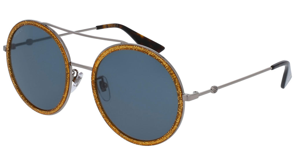 Occhiali da sole GUCCI GG0061S Ruthenium and shiny glitter gold