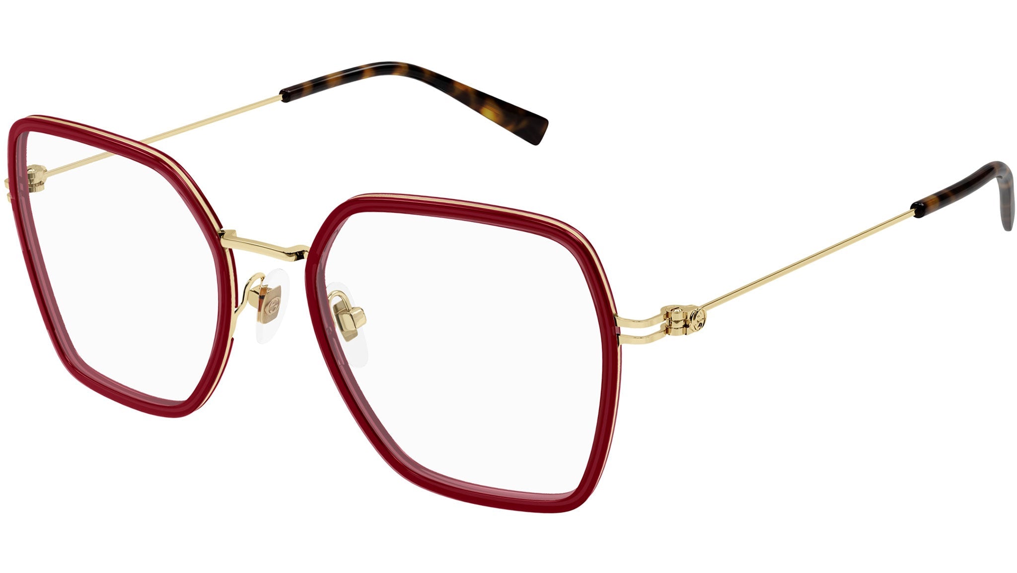 Occhiali da vista GUCCI GG1850O Shiny transparent burgundy
