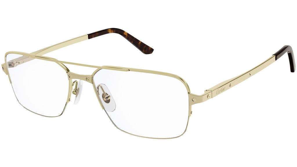Occhiali da vista CARTIER CT0308O Smooth and brushed golden finish