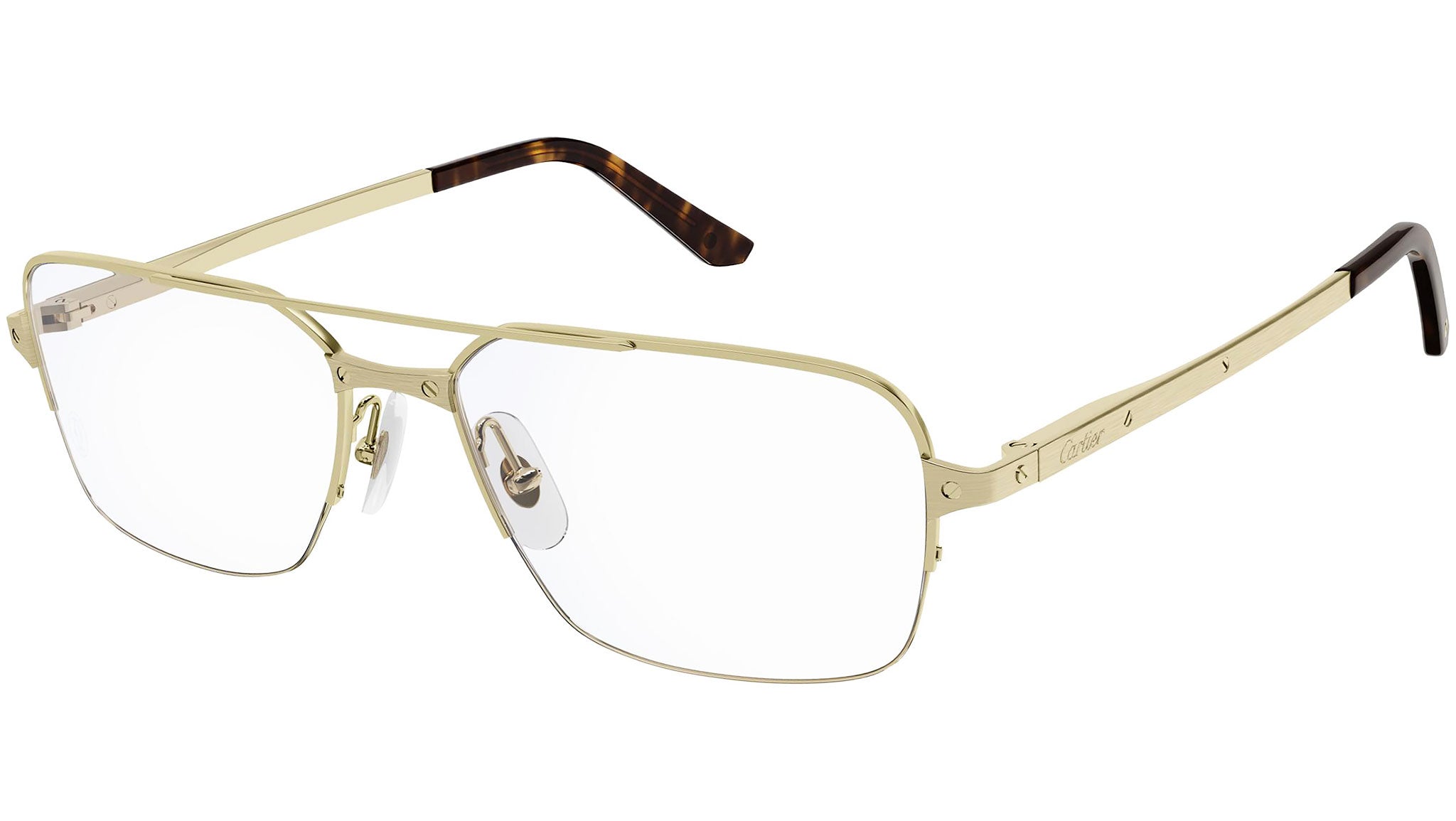 Occhiali da vista CARTIER CT0308O Smooth and brushed golden finish