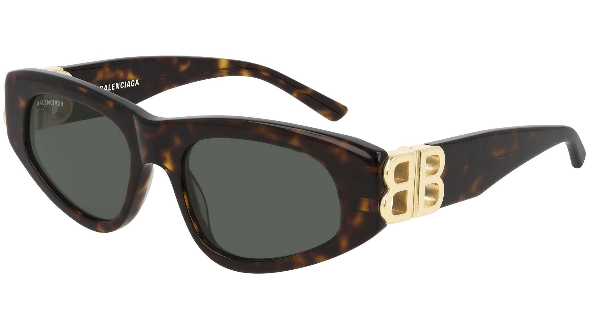 Occhiali da sole BALENCIAGA BB0095S Shiny dark havana