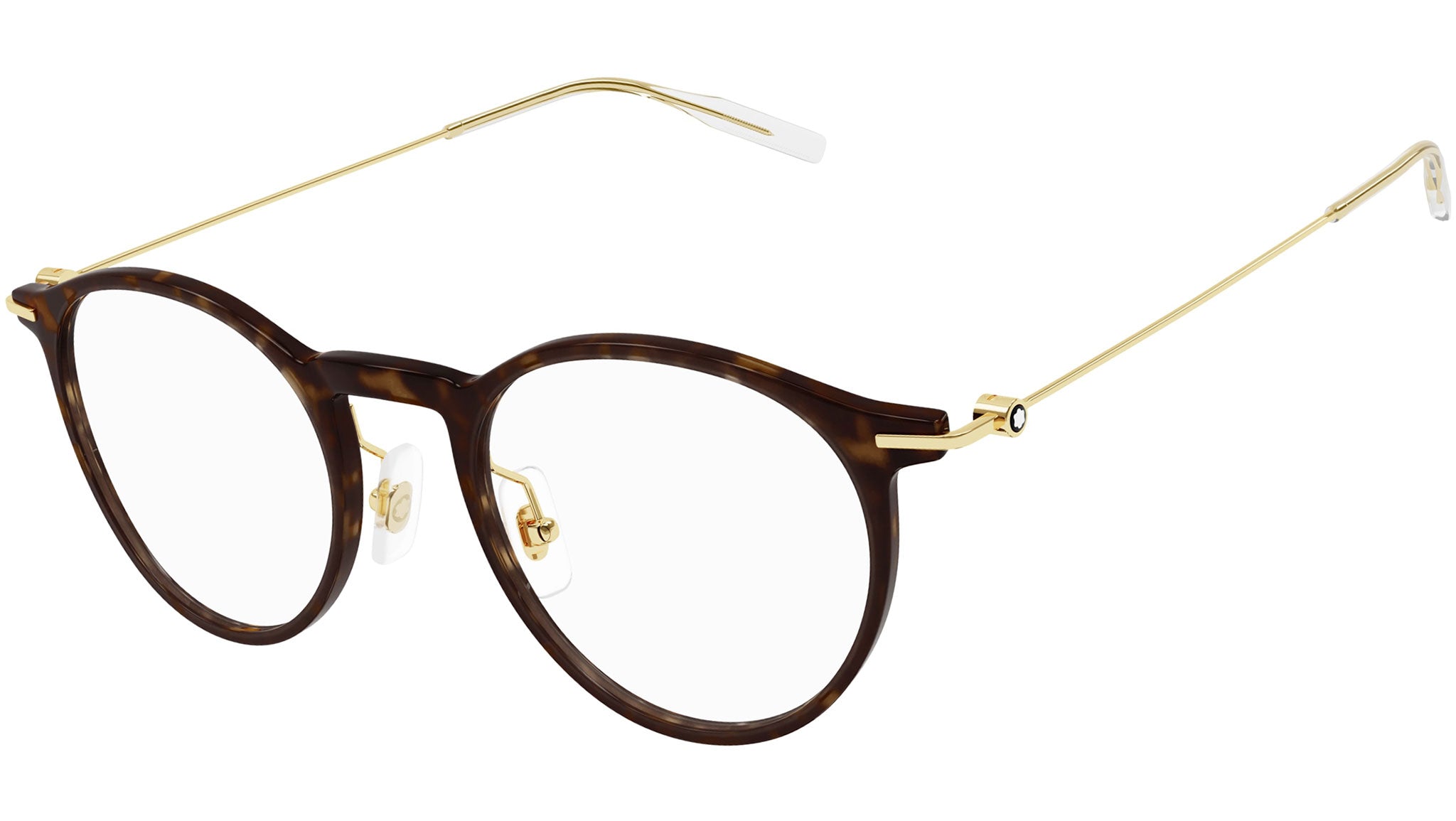 Occhiali da vista MONTBLANC MB0099O Shiny dark havana