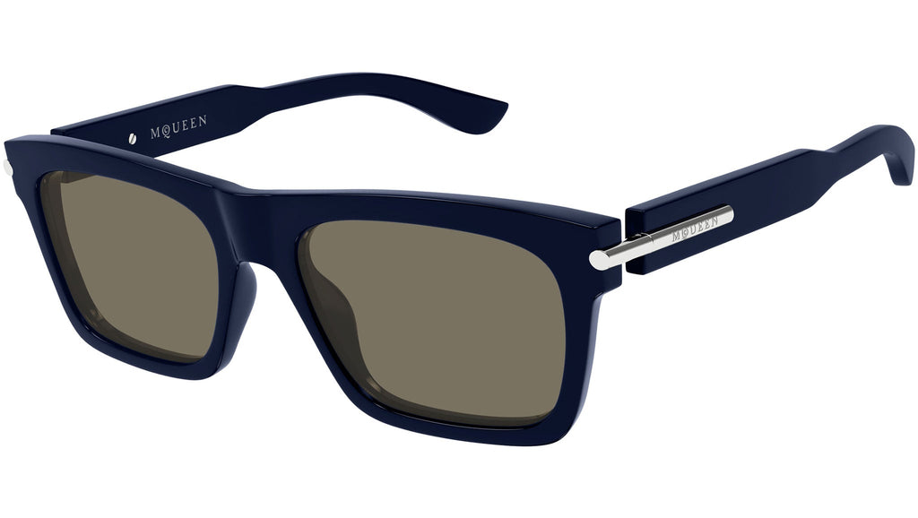 Occhiali da sole ALEXANDER MCQUEEN AM0495S Shiny solid dark blue