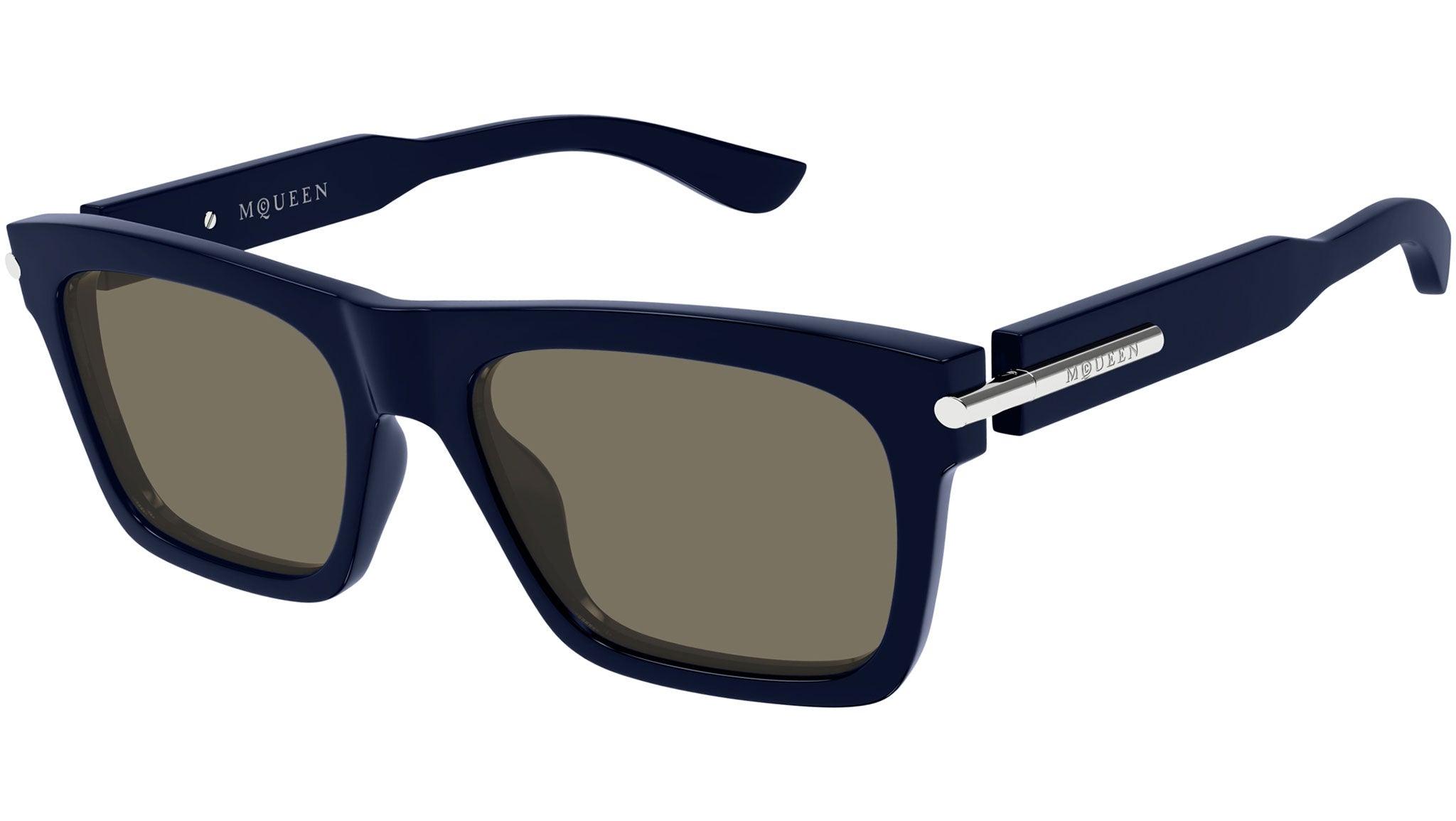 Occhiali da sole ALEXANDER MCQUEEN AM0495S Shiny solid dark blue