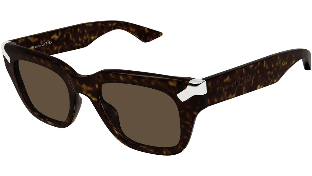 Occhiali da sole ALEXANDER MCQUEEN AM0439S Shiny dark havana