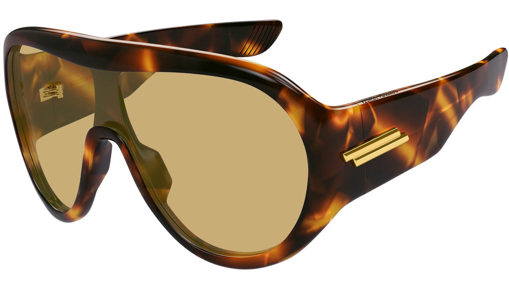 Occhiali da sole BOTTEGA VENETA BV1345S Shiny macro squared spotted havana