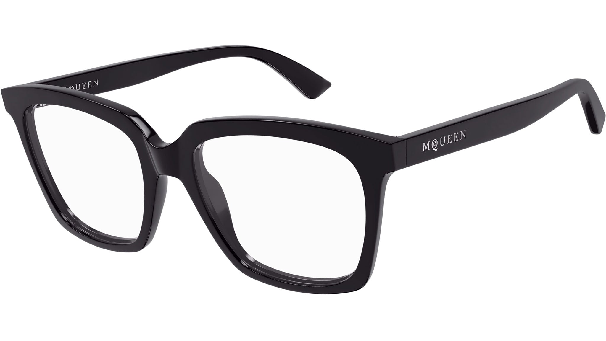 Occhiali da vista ALEXANDER MCQUEEN AM0513O Shiny solid very dark purple