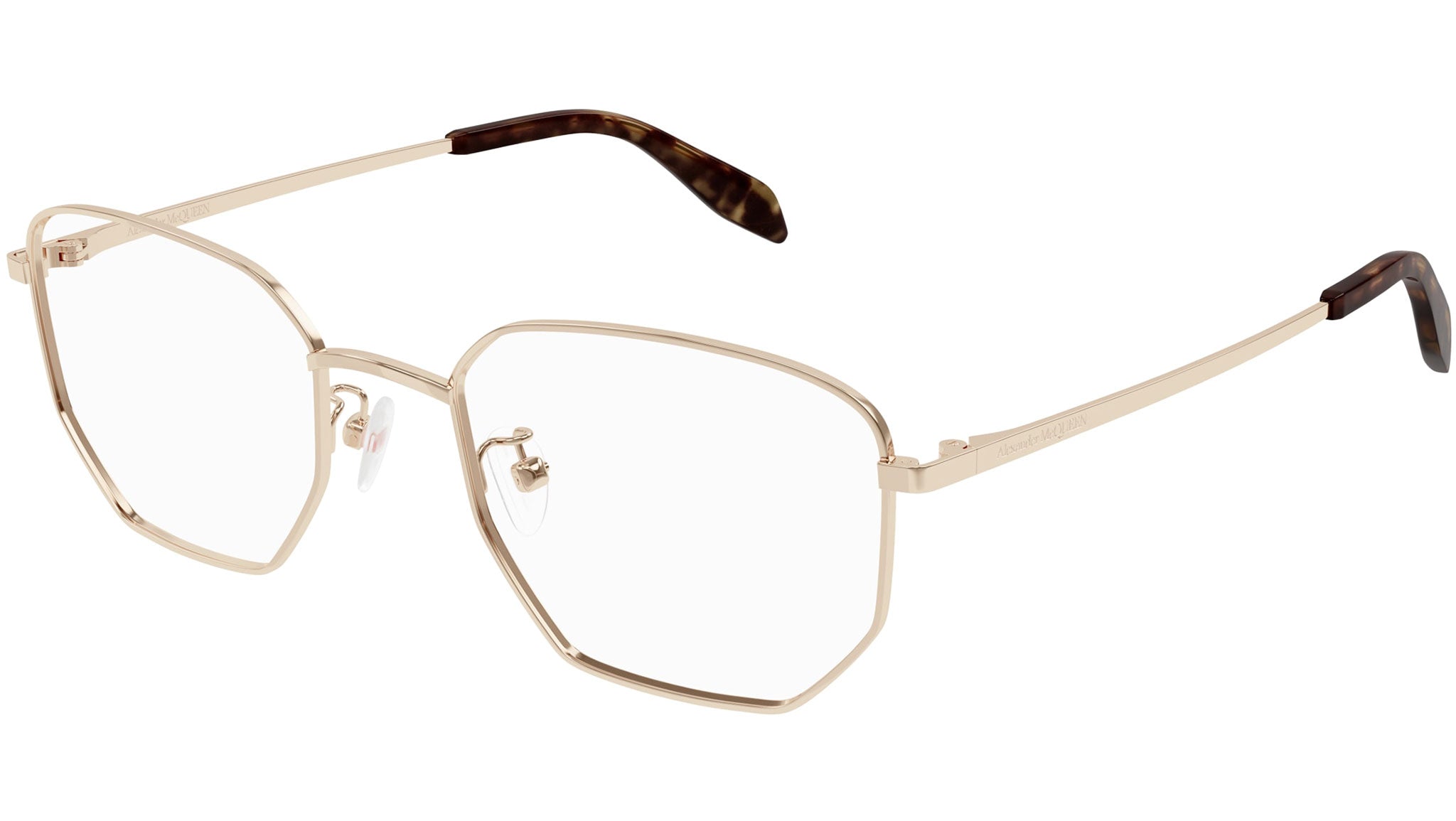 Occhiali da vista ALEXANDER MCQUEEN AM0438O Shiny rose gold
