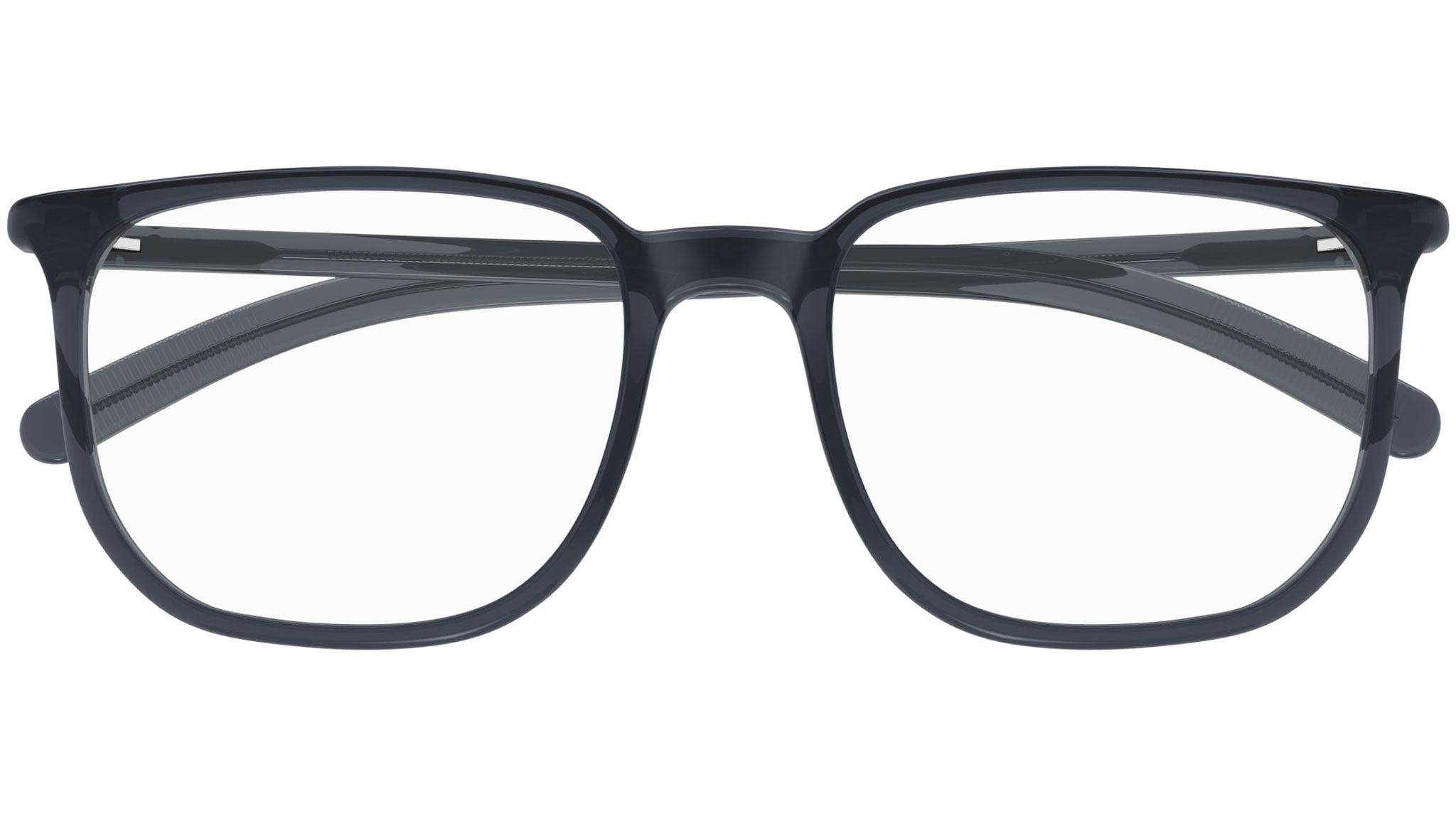 Occhiali da vista MONTBLANC MB0388O Shiny transparent dark grey