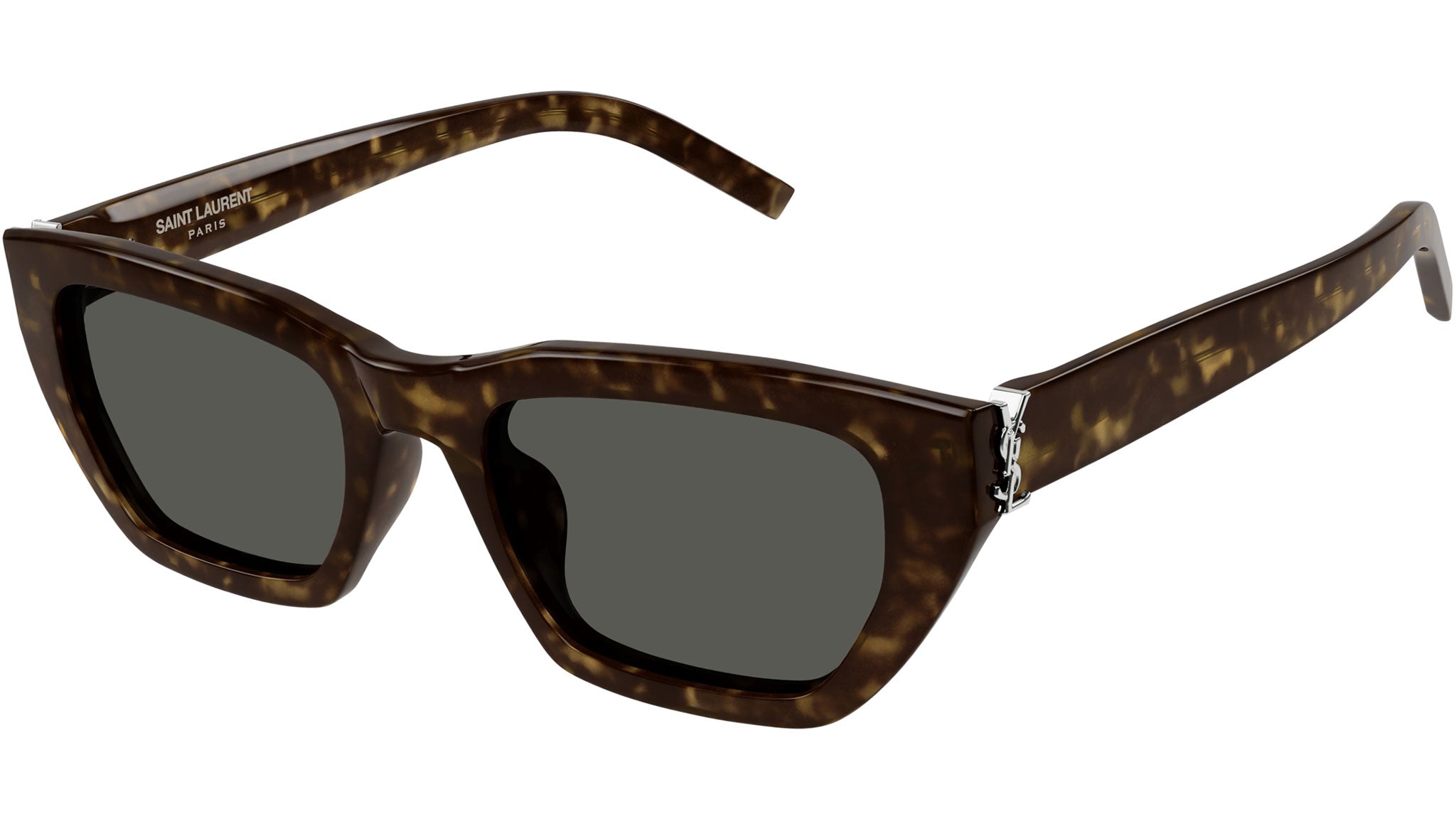 Occhiali da sole SAINT LAURENT SLM127/F Shiny dark havana