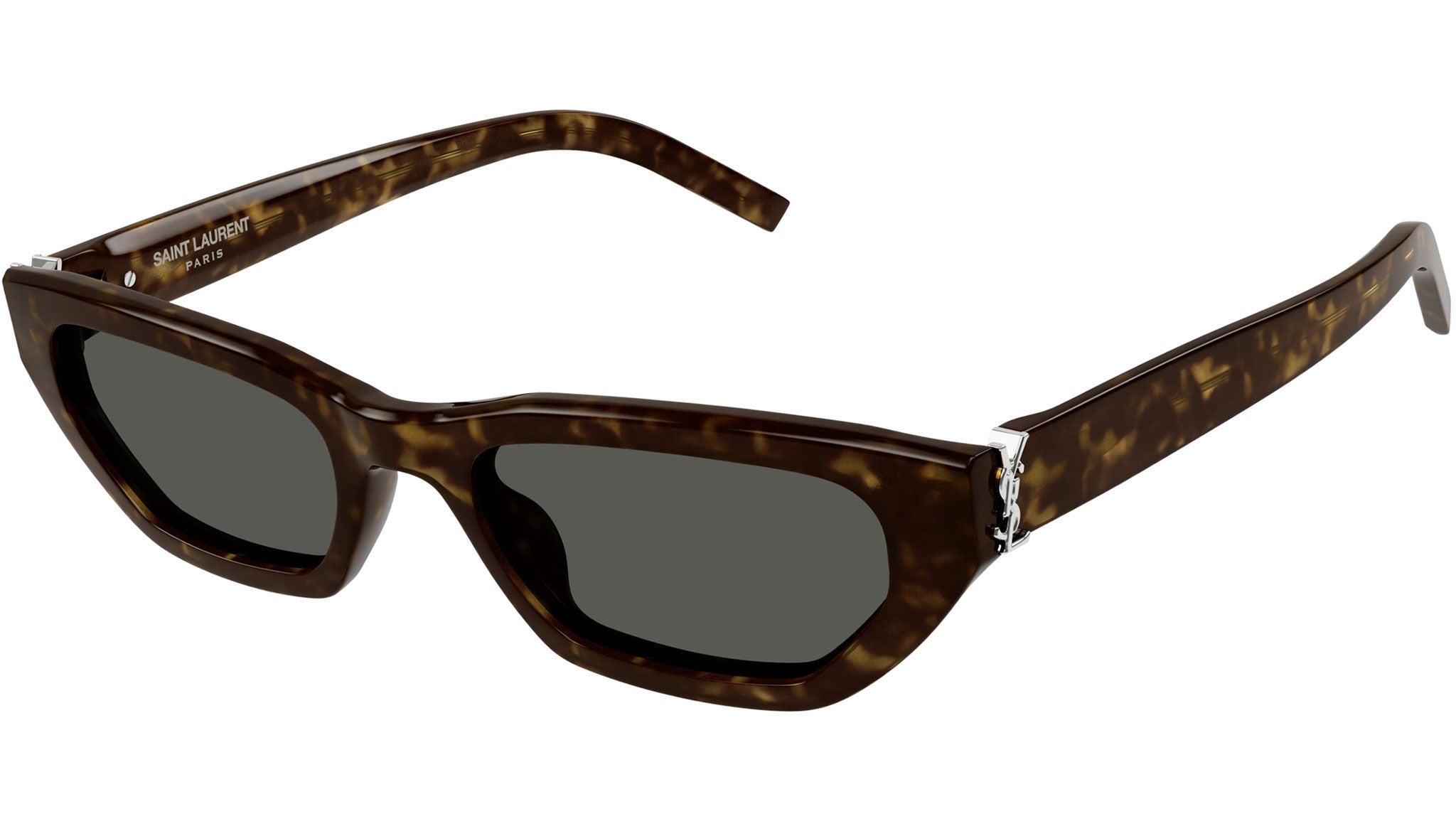 Occhiali da sole SAINT LAURENT SLM126 Shiny dark havana