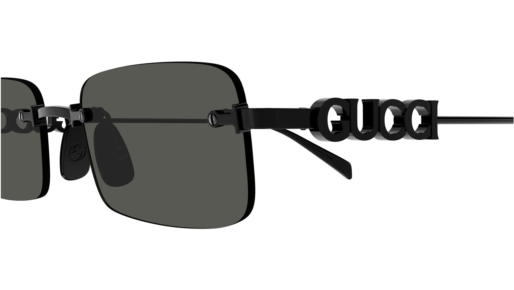 Occhiali da sole GUCCI GG1808S Shiny solid black varnish