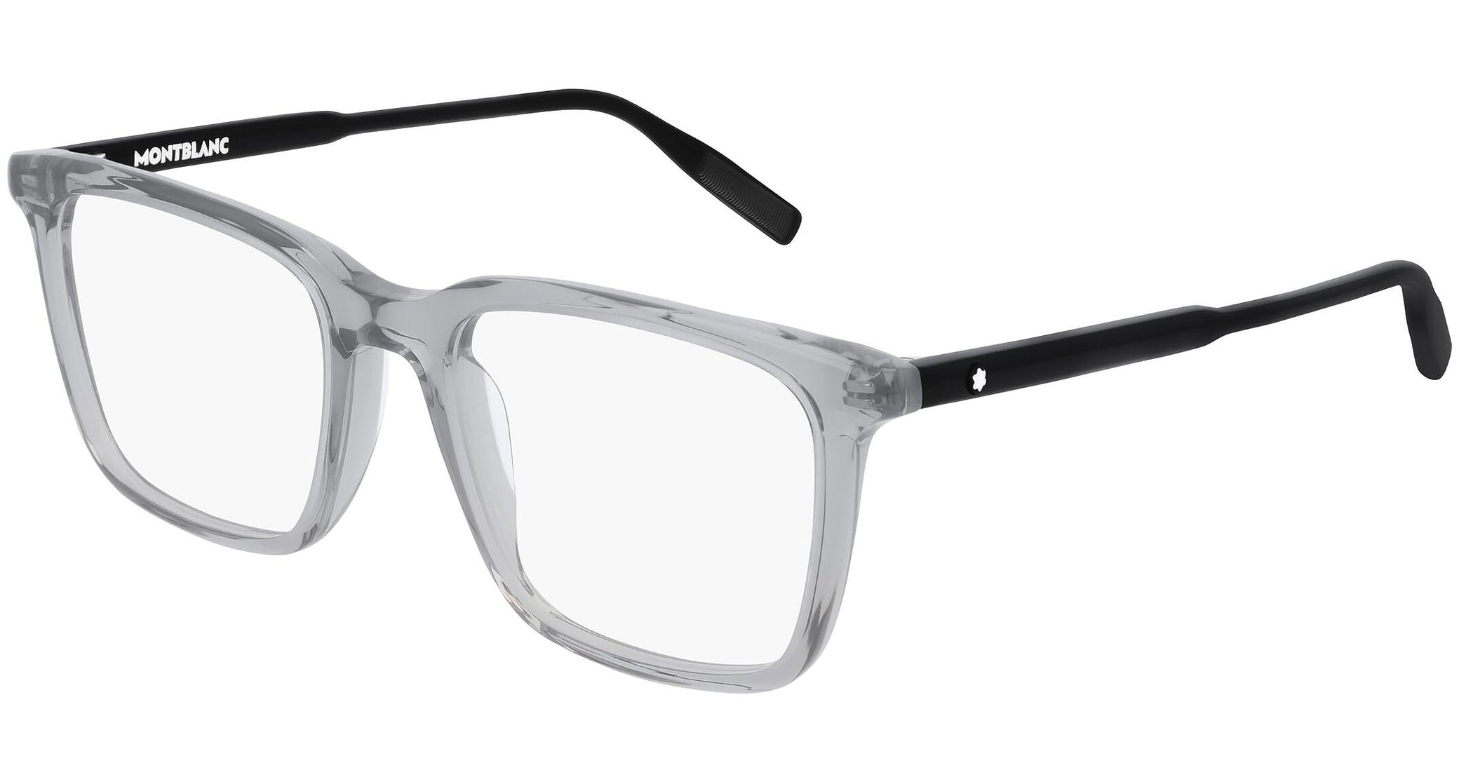 Occhiali MONTBLANC MB0011O Shiny transparent cool grey