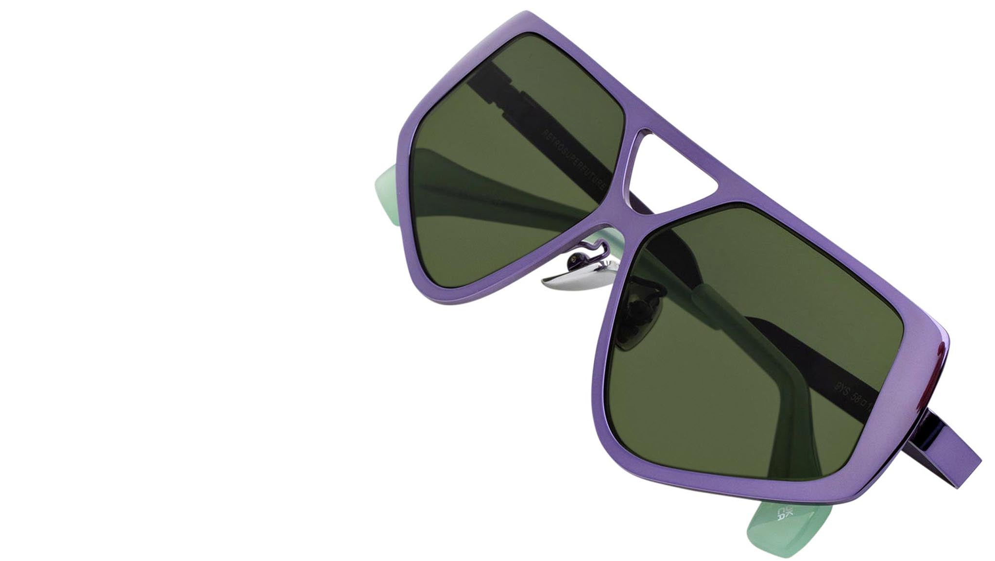 Occhiali RETROSUPERFUTURE Spazio Sleek violet chromed finish