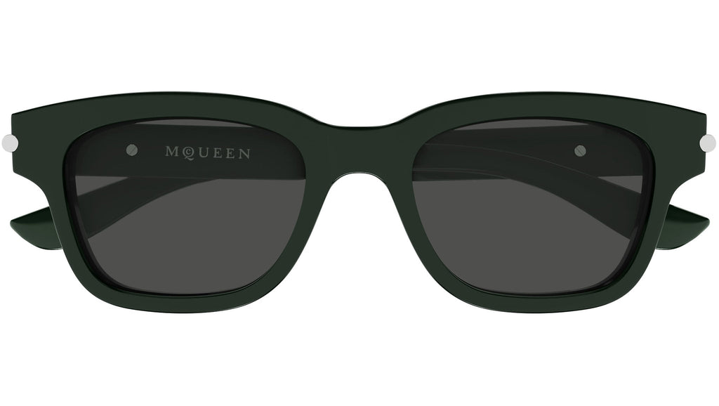 Occhiali da sole ALEXANDER MCQUEEN AM0497S Shiny solid dark green