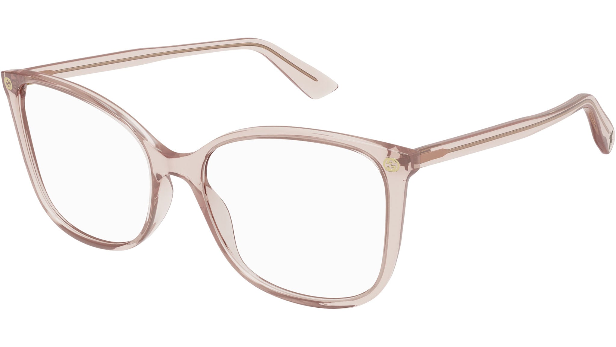 Occhiali da vista GUCCI GG0026O Shiny transparent light peach