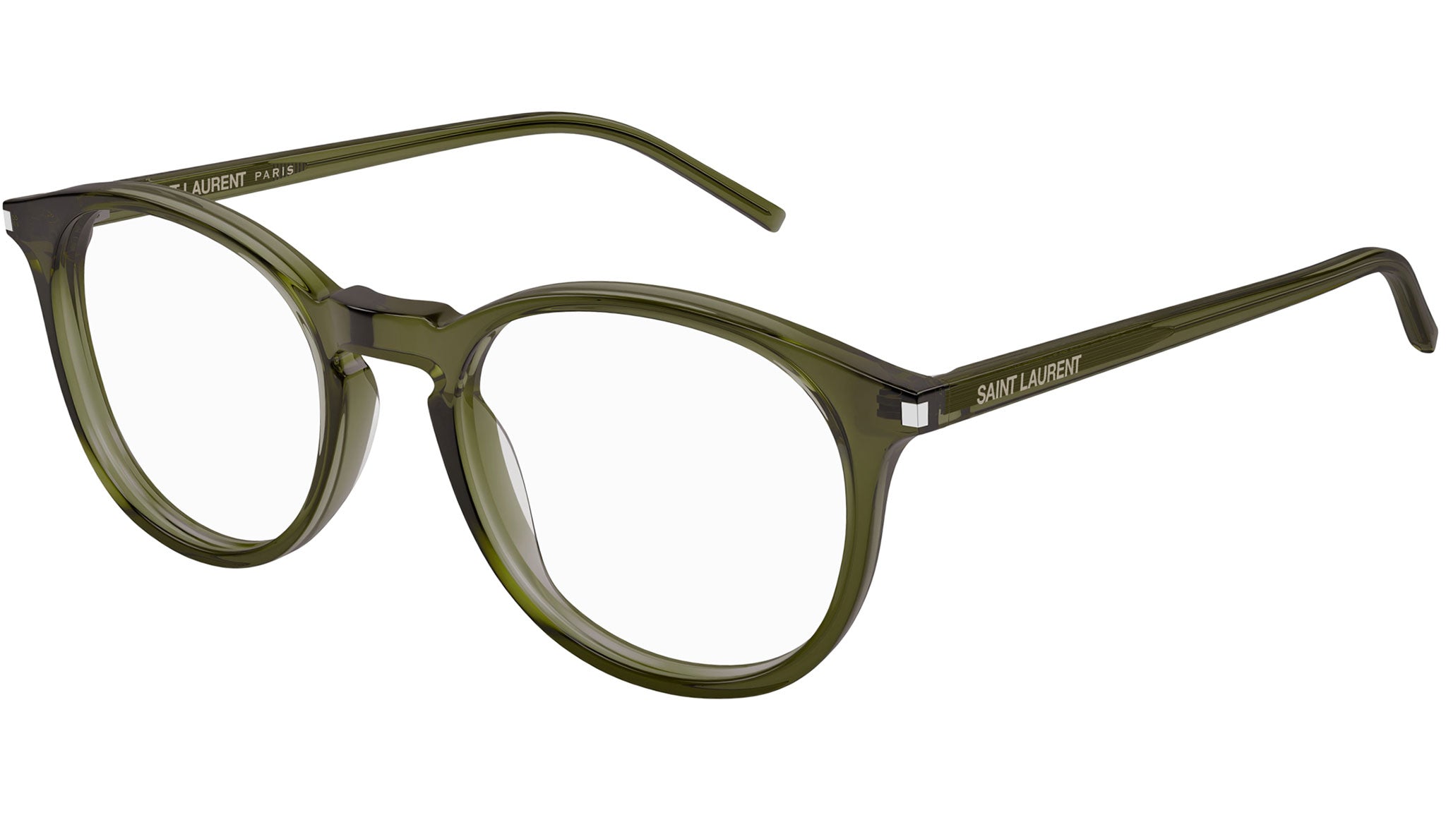 Occhiali da vista SAINT LAURENT Shiny transparent green