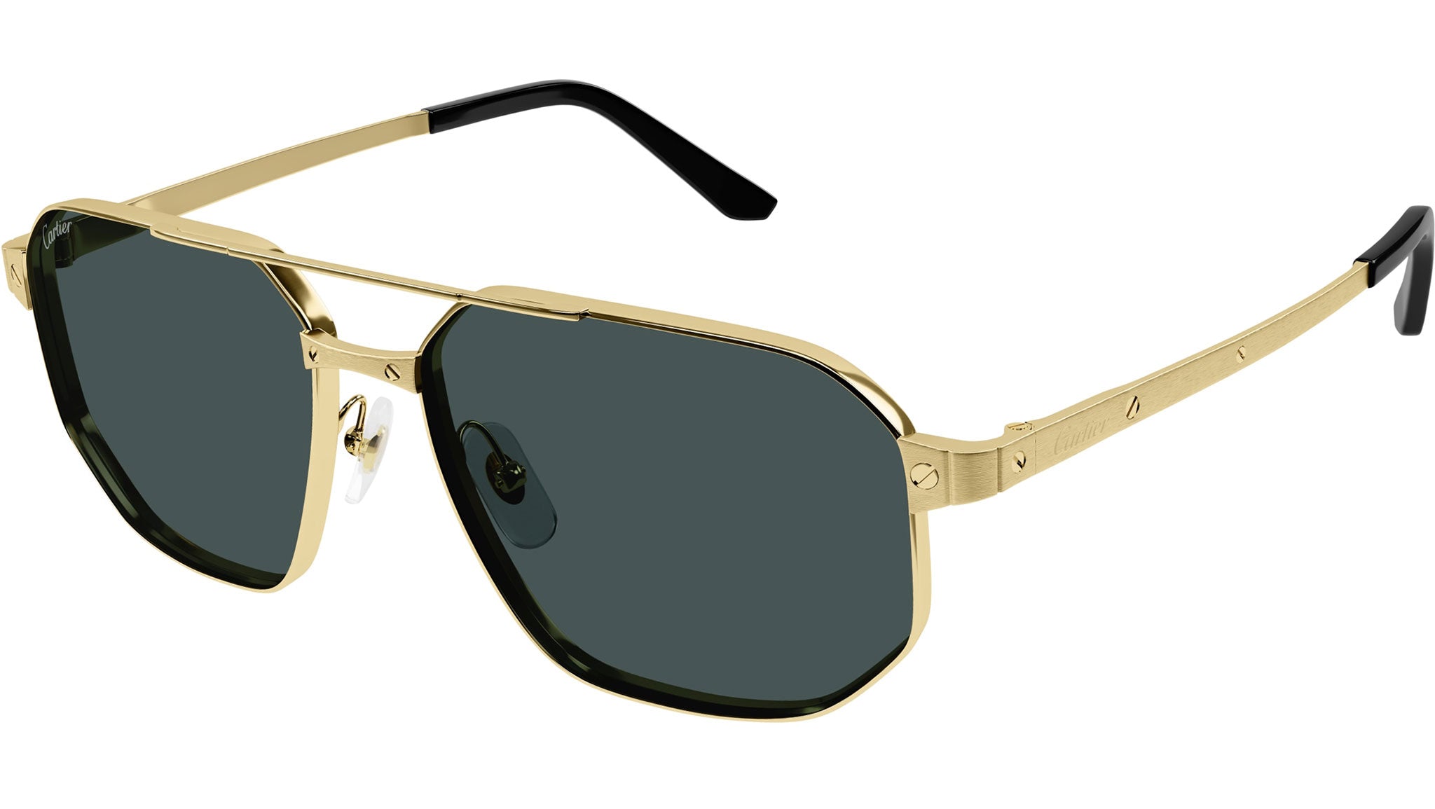 Occhiali da sole CARTIER CT0462S Smooth brushed golden finish