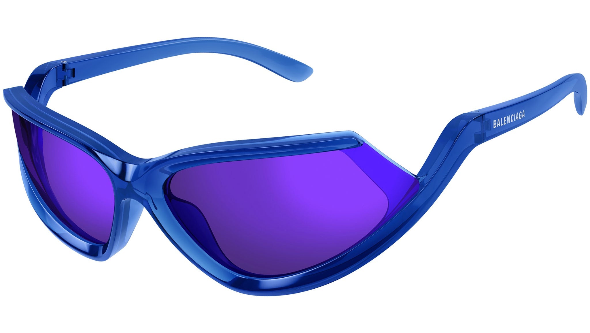 Occhiali da sole BALENCIAGA BB0289S Shiny transparent blue