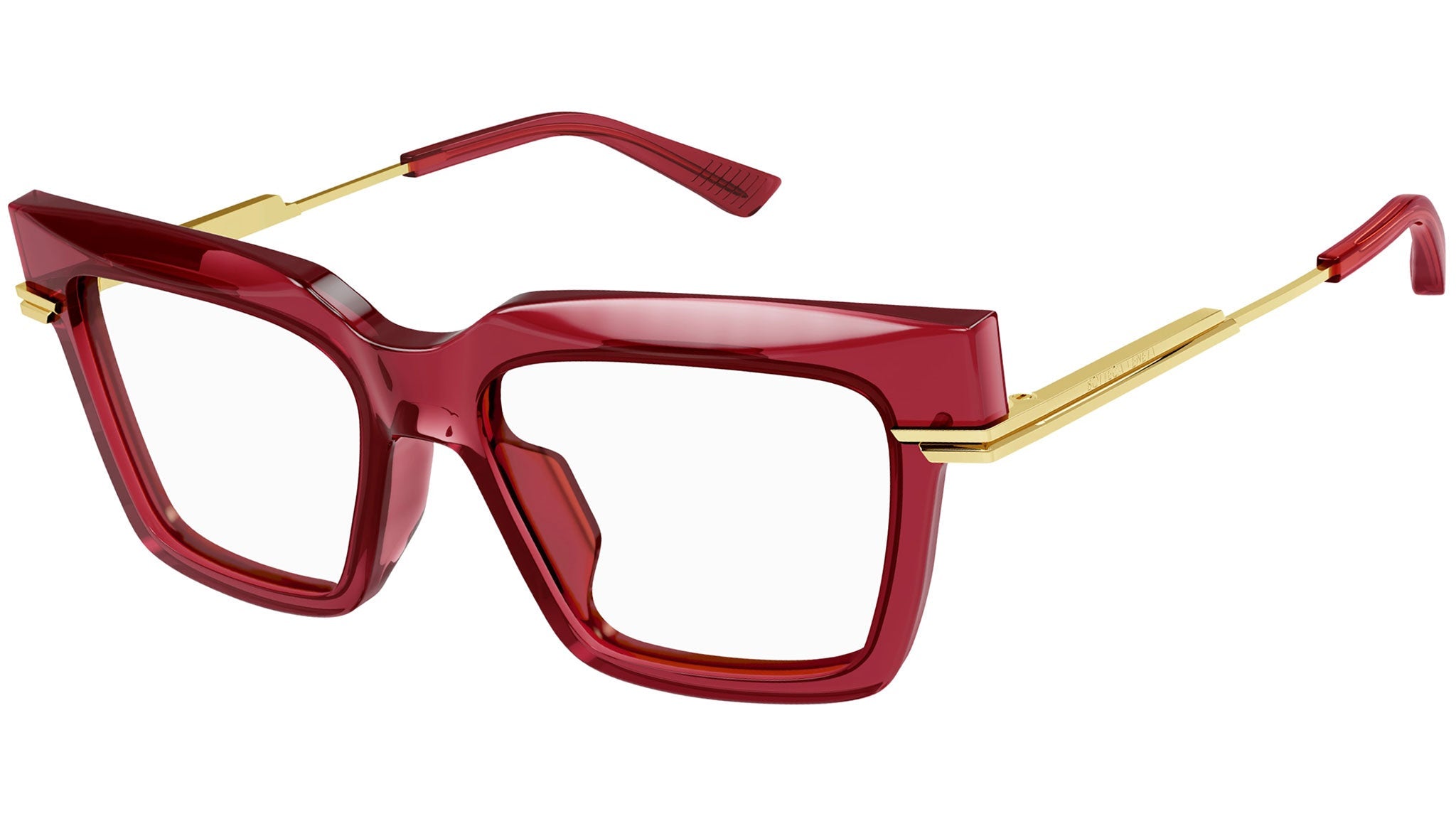 Occhiali da vista BOTTEGA VENETA BV1243O Shiny transparent burgundy