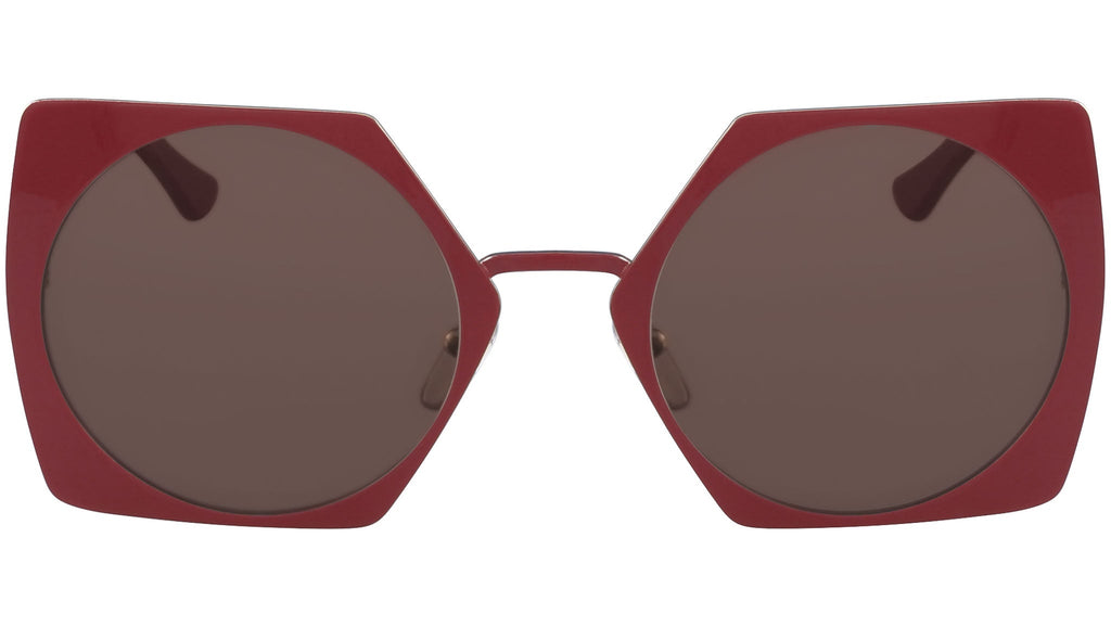 occhiali da sole MARNI ME105S Outside red and inside yellow gold