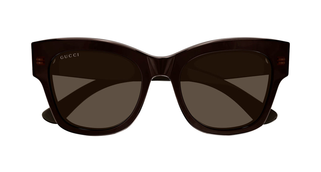 Occhiali da sole GUCCI GG1789S Shiny bilayer transparent peach pink + solid brown
