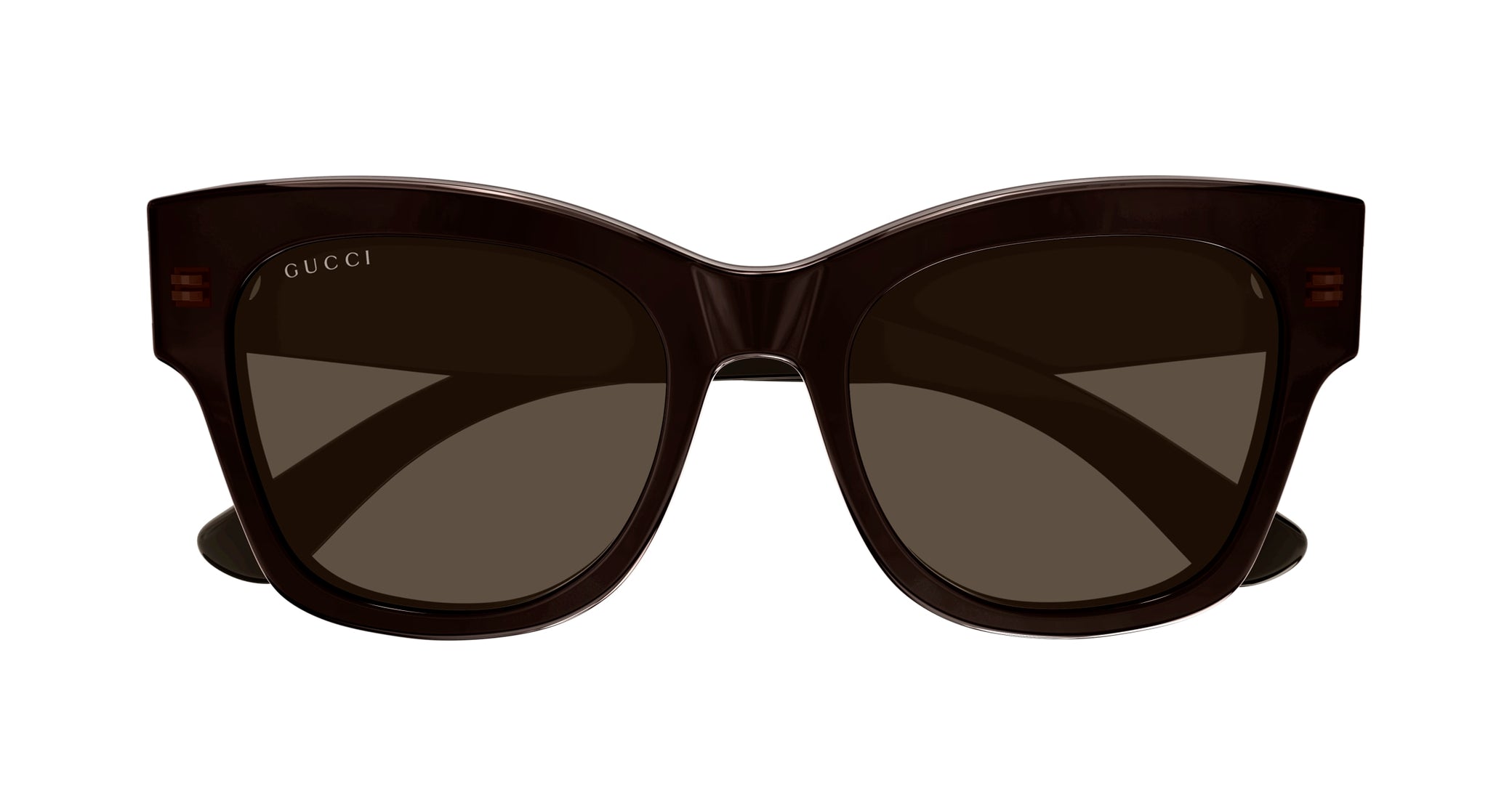 Occhiali da sole GUCCI GG1789S Shiny bilayer transparent peach pink + solid brown